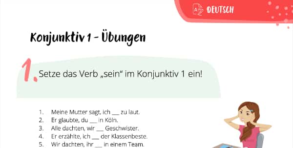 Konjunktiv 1: Übungen