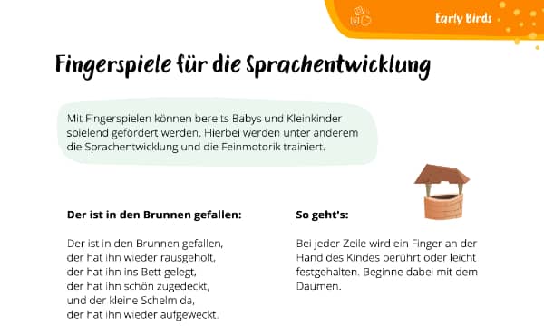 Fingerspiele im Kindergarten