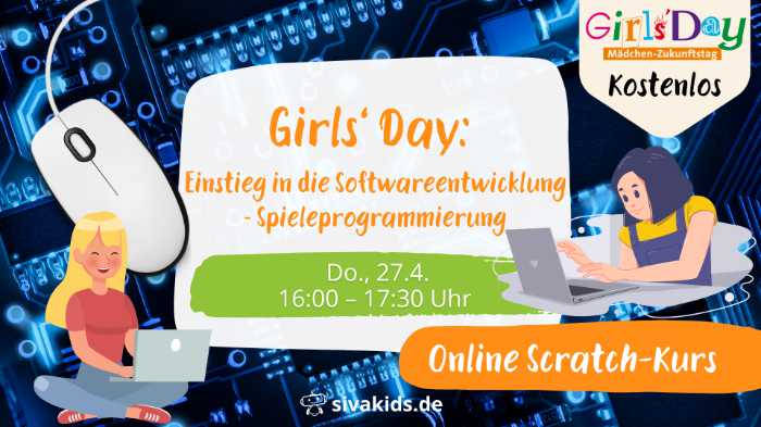 Unser Girls Day Angebot – Spieleprogrammierung