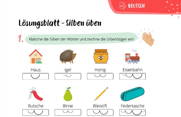 Buchstaben lernen für Kinder – Lösungsblatt