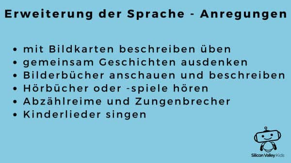 Sprache erweitern Anregung
