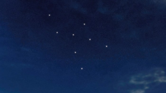 Sternbilder für Kinder: die Giraffe