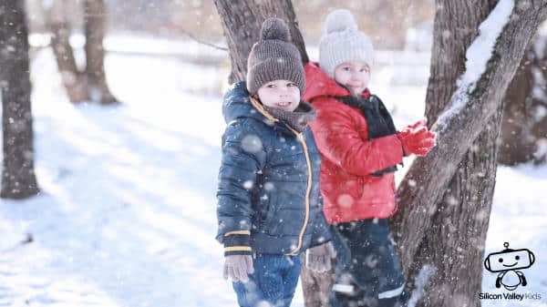 Winterferien Erkundung der Umgebung